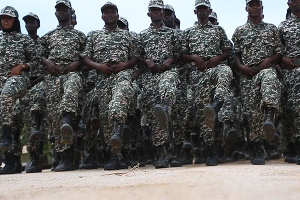 Somali national army footage